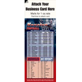 Magnetic Business Card Sports Schedule/ Football